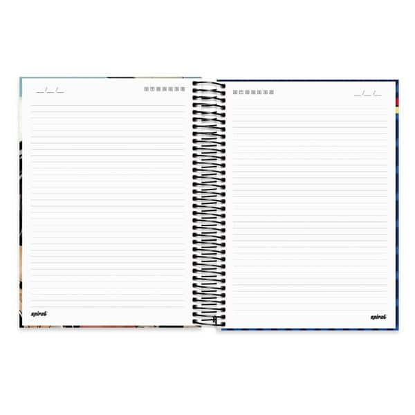 Caderno Universitário Capa Dura 10x1 200fl Mulher Maravilha 20495 Spiral Lig PT 1 UN