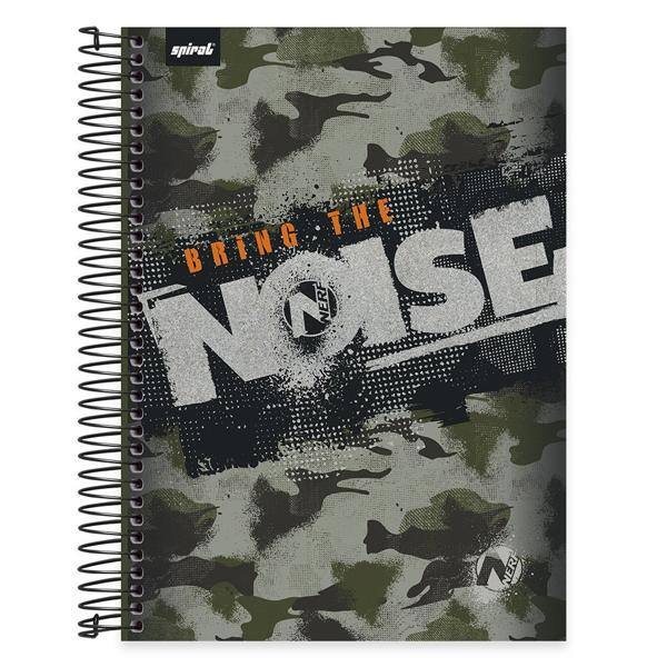 Caderno Universitário Capa Dura 10x1 200fl Nerf 20502 Spiral Nrf PT 1 UN