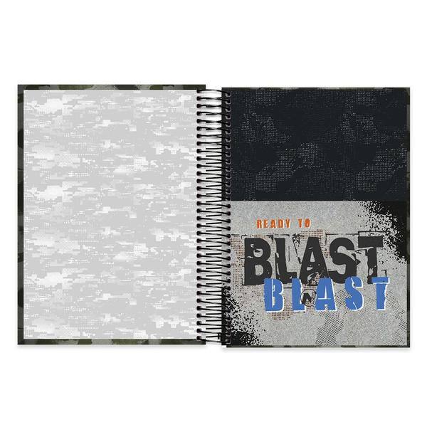 Caderno Universitário Capa Dura 10x1 200fl Nerf 20502 Spiral Nrf PT 1 UN