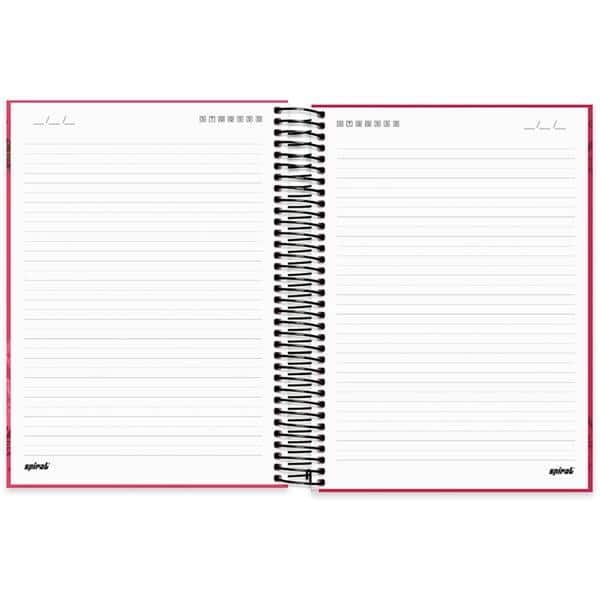 Caderno Universitário Capa Dura 10x1 200fl Hang loose 20455 Spiral Ha PT 1 UN