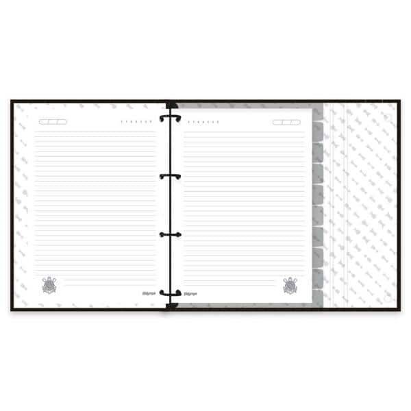 Caderno Universitário Argolado Capa Dura, 10 x 1, 160 Folhas, Corinthians, 2515589, Spiral Sccp - PT 1 UN