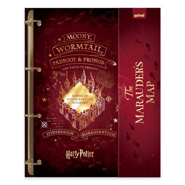 Caderno Universitário Argolado Capa Dura, 10 x 1, 160 Folhas, Harry Potter, 2515596, Spiral Hpt - PT 1 UN