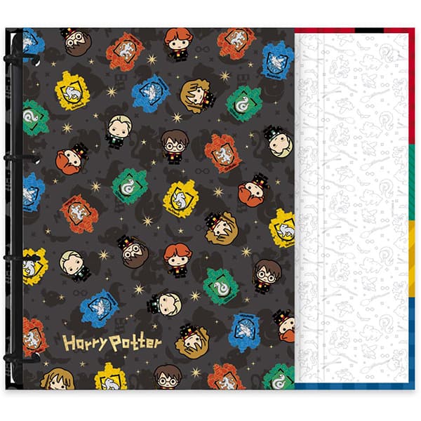 Caderno Universitário Argolado Capa Dura, 10 x 1, 160 Folhas, Harry Potter Charms, 2515602, Spiral Hpc - PT 1 UN