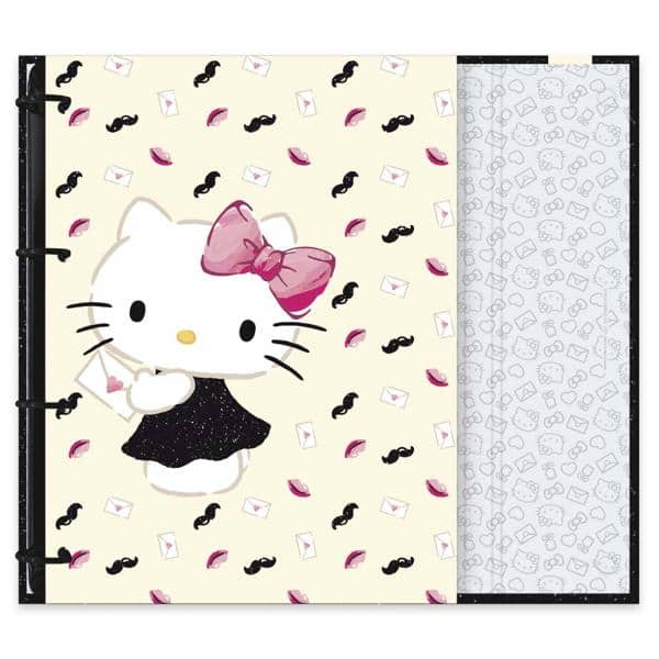 Caderno Universitário Argolado Capa Dura, 10 x 1, 160 Folhas, Hello Kitty, 2519808, Spiral Hki - PT 1 UN