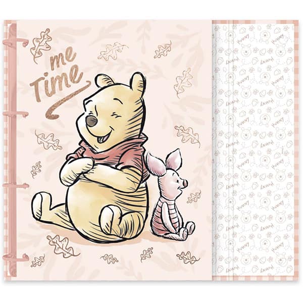 Caderno Universitário Argolado Capa Dura, 10 x 1, 160 Folhas, Ursinho Pooh, 2525373, Spiral Pooh - PT 1 UN