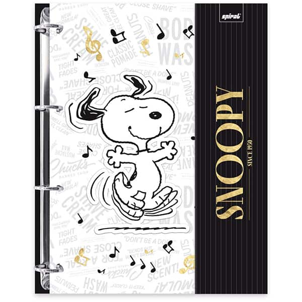 Cadernos Univ. Argo Imã 10x1 160fls Snoopy 2515626 Spiral Sno PT 1 UN