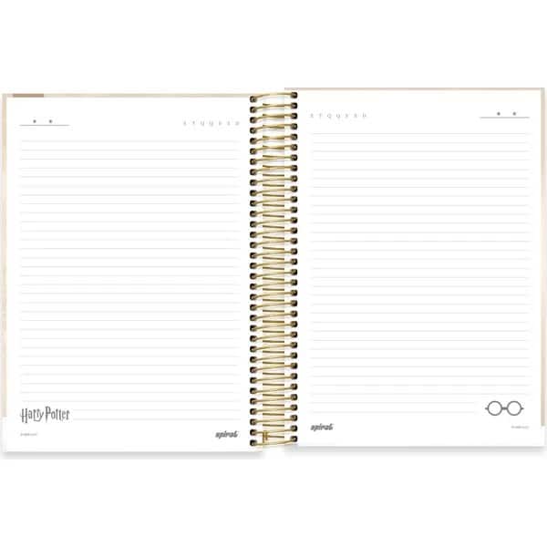 Caderno Universitário Capa Dura, 10x1, 160 Folhas, Harry Potter, 2756988, Spiral Hpt - PT 1 UN
