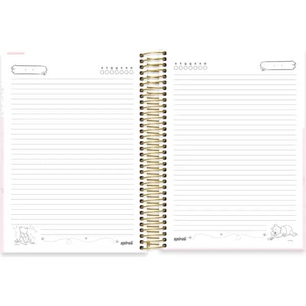 Caderno univ.capa dura 10x1 160fls Pooh 2754151 Spiral Pooh PT 1 UN