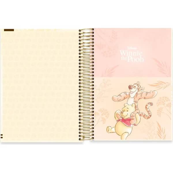 Caderno univ.capa dura 10x1 160fls Pooh 2754168 Spiral Pooh PT 1 UN