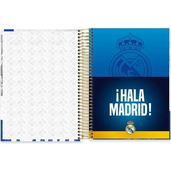 Caderno Universitário Capa Dura, 10x1, 160 Folhas, Real Madrid F.C, 2760206, Spiral Rea - PT 1 UN Caderno Universitário Capa Dura, 10x1, 160 Folhas, Real Madrid F.C, 2760206, Spiral Rea - PT 1 UN