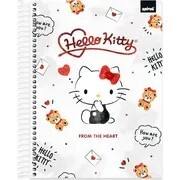 Caderno Universitário Capa Dura, 20 x 1, 320 Folhas, Hello KItty, 2756476, Spiral Hki - PT 1 UN