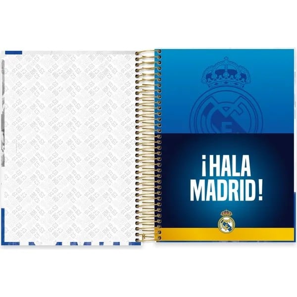 Caderno Universitário Capa Dura, 20 x 1, 320 Folhas, Real Madrid, 2760220, Spiral Rea - PT 1 UN