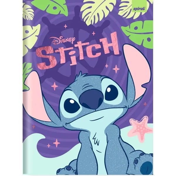 Caderno Universitário Capa Dura Costurado, 80 Folhas, Stitch, 2753291, Spiral Ds - PT 1 UN Caderno Universitário Capa Dura Costurado, 80 Folhas, Stitch, 2753291, Spiral Ds - PT 1 UN