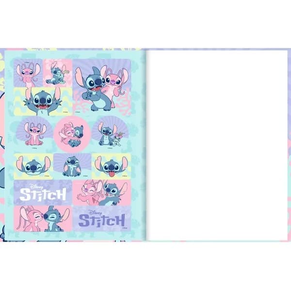 Caderno Universitário Capa Dura Costurado, 80 Folhas, Stitch e Angel, 2753307, Spiral Ds - PT 1 UN Caderno Universitário Capa Dura Costurado, 80 Folhas, Stitch e Angel, 2753307, Spiral Ds - PT 1 UN