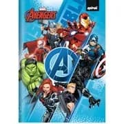 Caderno 1/4 C.D. costurado 80fls Avengers 2766840 Spiral Av PT 1 UN Caderno 1/4 C.D. costurado 80fls Avengers 2766840 Spiral Av PT 1 UN