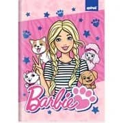 Caderno 1/4 C.D. costurado 80fls Barbie 2766857 Spiral Brb PT 1 UN