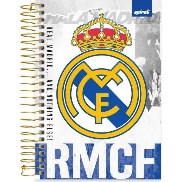 Caderno 1/4, Capa Dura, Espiral, 80 folhas, Real Madrid F.C, 2760268, Spiral Rea - PT 1 UN Caderno 1/4, Capa Dura, Espiral, 80 folhas, Real Madrid F.C, 2760268, Spiral Rea - PT 1 UN