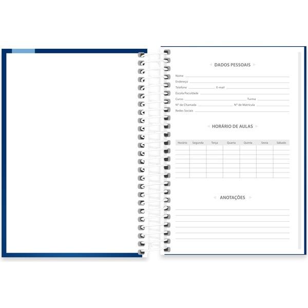 Caderno 1/4 Capa dura, espiral, 80 folhas, Manchester CIty F.C, 2754458, Spiral Mc - PT 1 UN