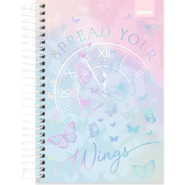 Caderno 1/4 espiral C.D. 160fls Flutter 2757831 Spiral Flu PT 1 UN Caderno 1/4 espiral C.D. 160fls Flutter 2757831 Spiral Flu PT 1 UN