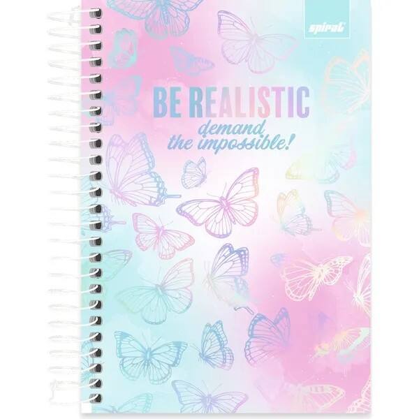 Caderno 1/4 Capa dura, espiral, 80 folhas, Flutter, 2757763, Spiral Flu - PT 1 UN Caderno 1/4 Capa dura, espiral, 80 folhas, Flutter, 2757763, Spiral Flu - PT 1 UN