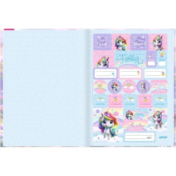 Caderno Univ.C.D. Costurado 80fls Fantasy 2757541 Spiral Fan PT 1 UN Caderno Univ.C.D. Costurado 80fls Fantasy 2757541 Spiral Fan PT 1 UN