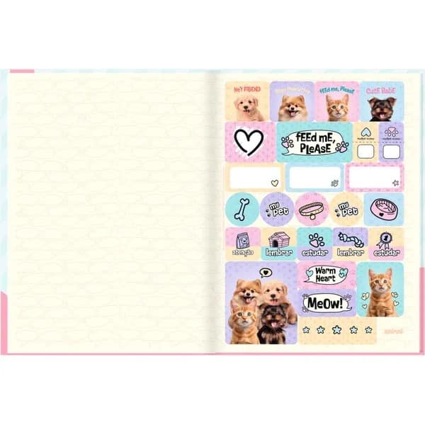 Caderno Univ.C.D. Costurado 80fls My Pet 2753253 Spiral Pet PT 1 UN Caderno Univ.C.D. Costurado 80fls My Pet 2753253 Spiral Pet PT 1 UN