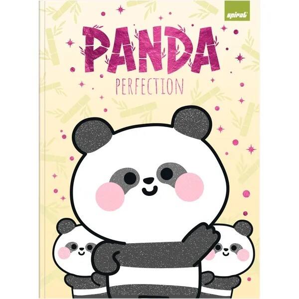 Caderno Universitário Capa Dura, Costurado, 80 folhas, Panda, 2754311, Spiral Ten - PT 1 UN