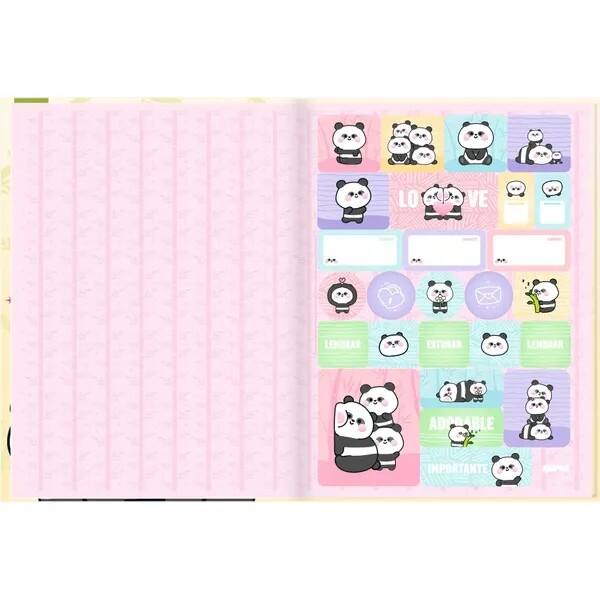 Caderno Universitário Capa Dura, Costurado, 80 folhas, Panda, 2754311, Spiral Ten - PT 1 UN