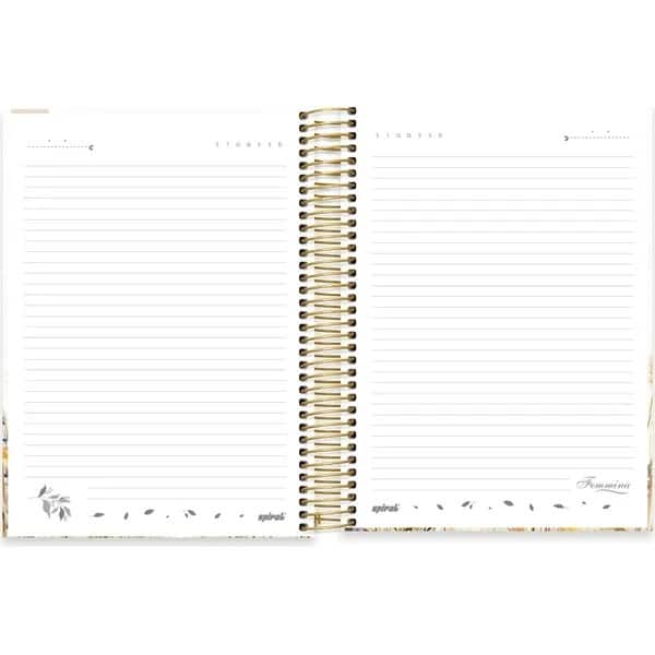 Caderno Universitário Capa Dura, 20 x 1, 320 Folhas, Femmina, 2754229, Spiral Fem - PT 1 UN
