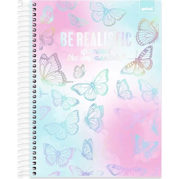 Caderno Universitário Capa Dura, 20 x 1, 320 Folhas, Flutter, 2757312, Spiral Flu - PT 1 UN