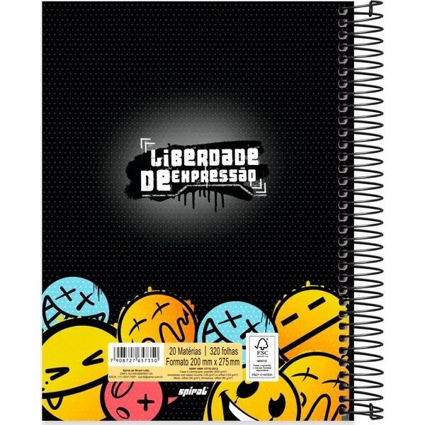 Caderno univ.capa dura 20x1 320fls Lib de Exp 2757350 Spiral Lib PT 1 UN Caderno univ.capa dura 20x1 320fls Lib de Exp 2757350 Spiral Lib PT 1 UN