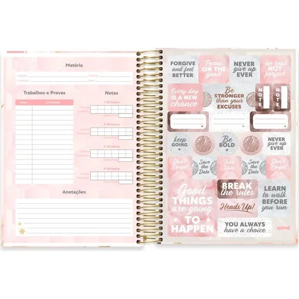 Caderno Universitário Capa Dura, 20 x 1, 320 Folhas, Marmo, 2753130, Spiral Mrm - PT 1 UN