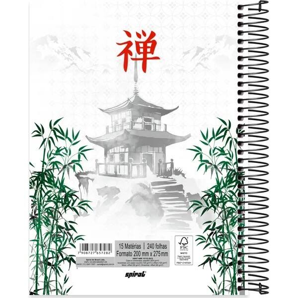 Caderno Universitário Capa Dura, 20x1, 320 folhas, Zen, 2757398, Spiral Zen - PT 1 UN Caderno Universitário Capa Dura, 20x1, 320 folhas, Zen, 2757398, Spiral Zen - PT 1 UN