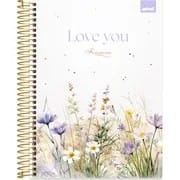 Caderno Universitário Capa Dura, 15x1, 240 folhas, Femmina, 2754182, Spiral Fem - PT 1 UN
