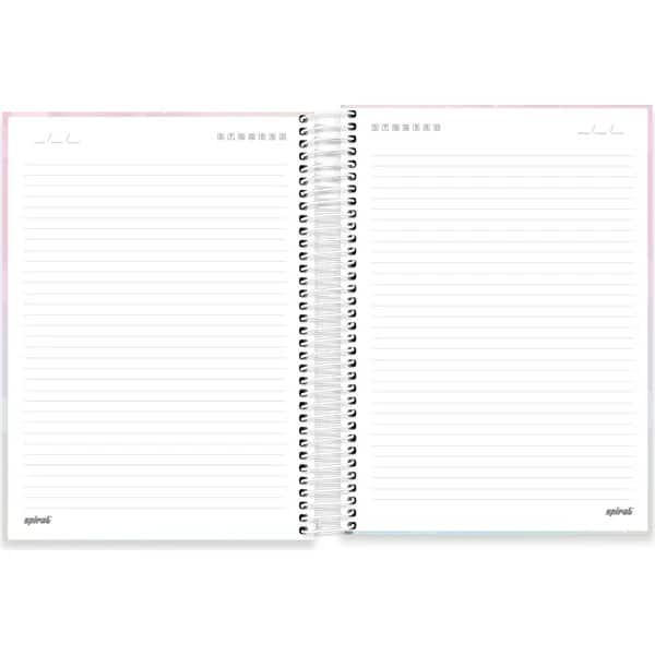 Caderno Universitário Capa Dura, 15x1, 240 folhas, Flutter, 2757183, Spiral Flu - PT 1 UN