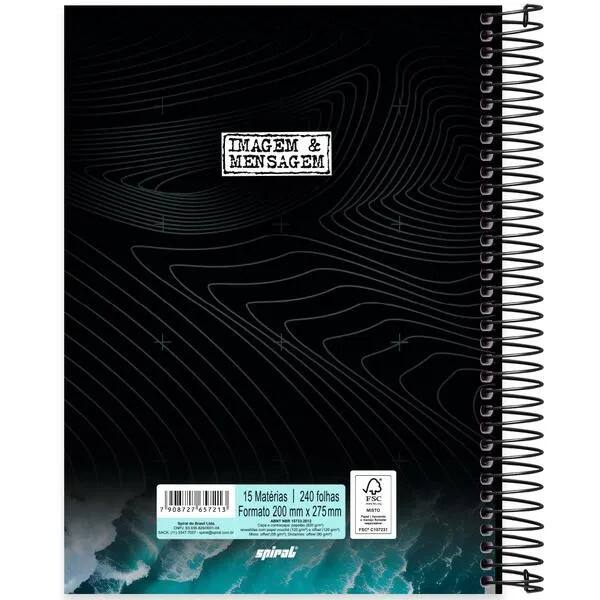 Caderno univ.capa dura 15x1 240fls Img&Mens 2757213 Spiral Ima PT 1 UN Caderno univ.capa dura 15x1 240fls Img&Mens 2757213 Spiral Ima PT 1 UN