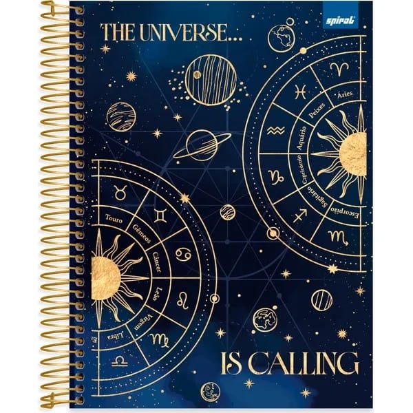 Caderno univ.capa dura 15x1 240fls Multiverso 2757244 Spiral Mult PT 1 UN