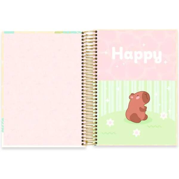 Caderno univ.capa dura 15x1 240fls Capivara 2753109 Spiral Ten PT 1 UN Caderno univ.capa dura 15x1 240fls Capivara 2753109 Spiral Ten PT 1 UN