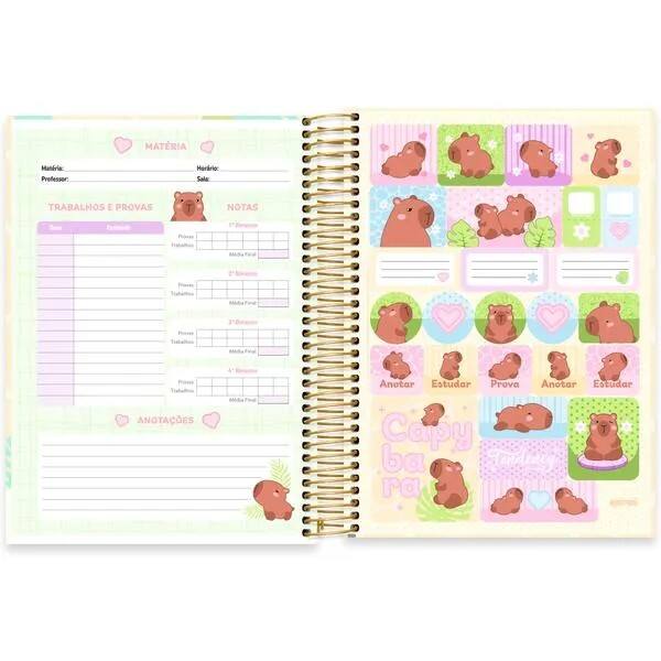 Caderno univ.capa dura 15x1 240fls Capivara 2753109 Spiral Ten PT 1 UN Caderno univ.capa dura 15x1 240fls Capivara 2753109 Spiral Ten PT 1 UN