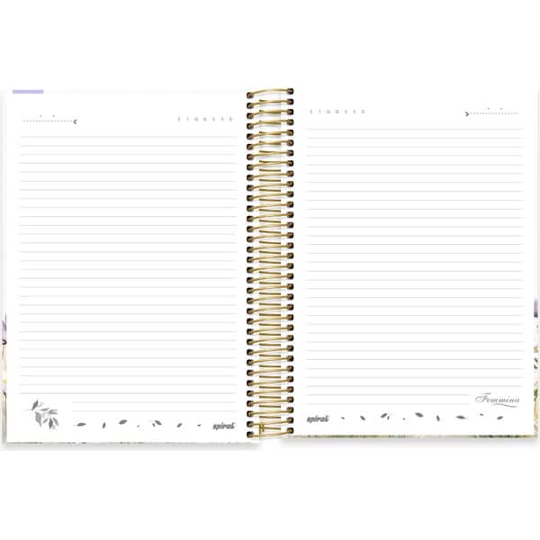 Caderno Universitário Capa Dura, 10 x 1, 160 Folhas, Femmina, 2754137, Spiral Fem - PT 1 UN