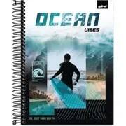 Caderno Universitário Capa Dura, 10x1, 160 folhas, Imagem & Mensagem Surf, 2757008, Spiral Ima - PT 1 UN
