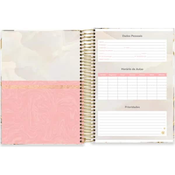 Caderno Universitário Capa Dura, 10 x 1, 160 Folhas, Marmo, 2752867, Spiral Mrm - PT 1 UN Caderno Universitário Capa Dura, 10 x 1, 160 Folhas, Marmo, 2752867, Spiral Mrm - PT 1 UN