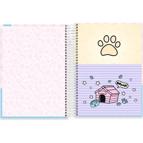 Caderno Universitário Capa Dura, 10 x 1, 160 Folhas, My Pet Gato, 2752881, Spiral Pet - PT 1 UN