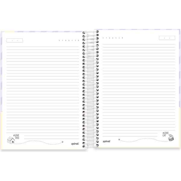 Caderno Universitário Capa Dura, 10 x 1, 160 Folhas, My Pet Cachorro, 2752898, Spiral Pet - PT 1 UN