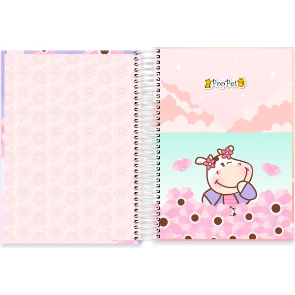 Caderno univ.capa dura 10x1 160fls Pop Pet 2752904 Spiral Pop PT 1 UN Caderno univ.capa dura 10x1 160fls Pop Pet 2752904 Spiral Pop PT 1 UN