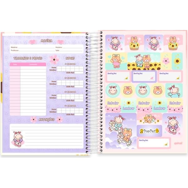 Caderno Universitário Capa Dura, 10 x 1, 160 Folhas, Pop Pet, 2752911, Spiral Pop - PT 1 UN Caderno Universitário Capa Dura, 10 x 1, 160 Folhas, Pop Pet, 2752911, Spiral Pop - PT 1 UN