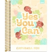 Caderno Universitário, Capa Dura, 10 x 1, 160 Folhas, Capivara, 2753024, Spiral Ten - PT 1 UN