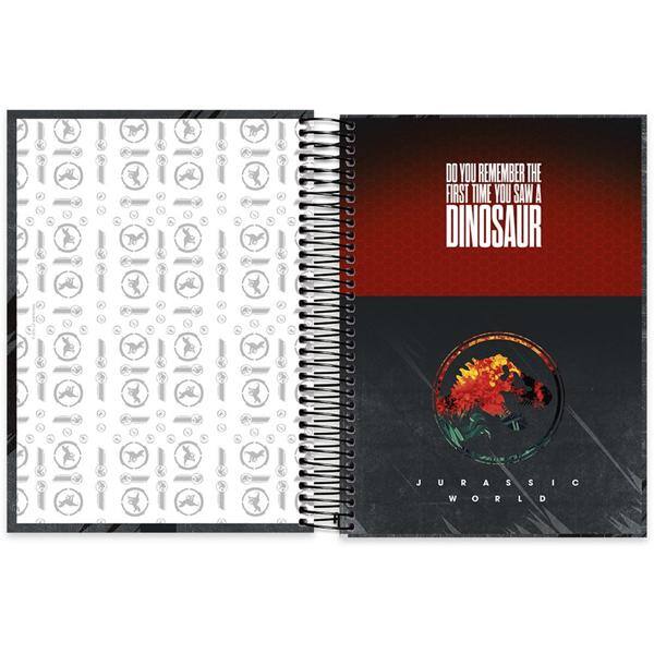 Caderno universitário capa dura 20x1 320 folhas, Jurassic World, Spiral, 212197 - PT 1 UN