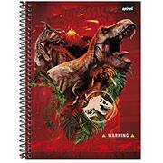 Caderno universitário capa dura 1x1 80 folhas, Jurassic World, Spiral, 211710 - PT 1 UN