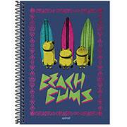 Caderno universitário capa dura 1x1 80 folhas, Minions, Spiral, 211712 - PT 1 UN Caderno universitário capa dura 1x1 80 folhas, Minions, Spiral, 211712 - PT 1 UN